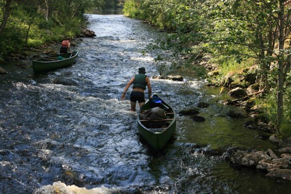 Kanutour in Schweden